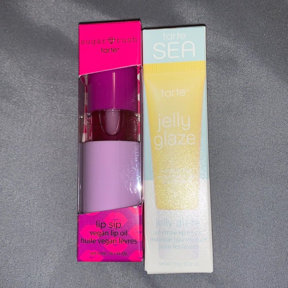 Tarte lip set, lip oil and lip mask